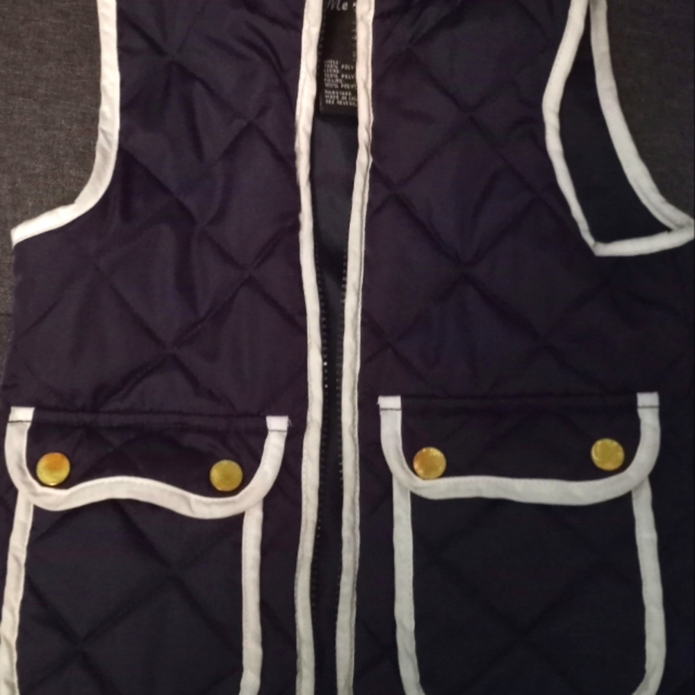 Navy & White Vest